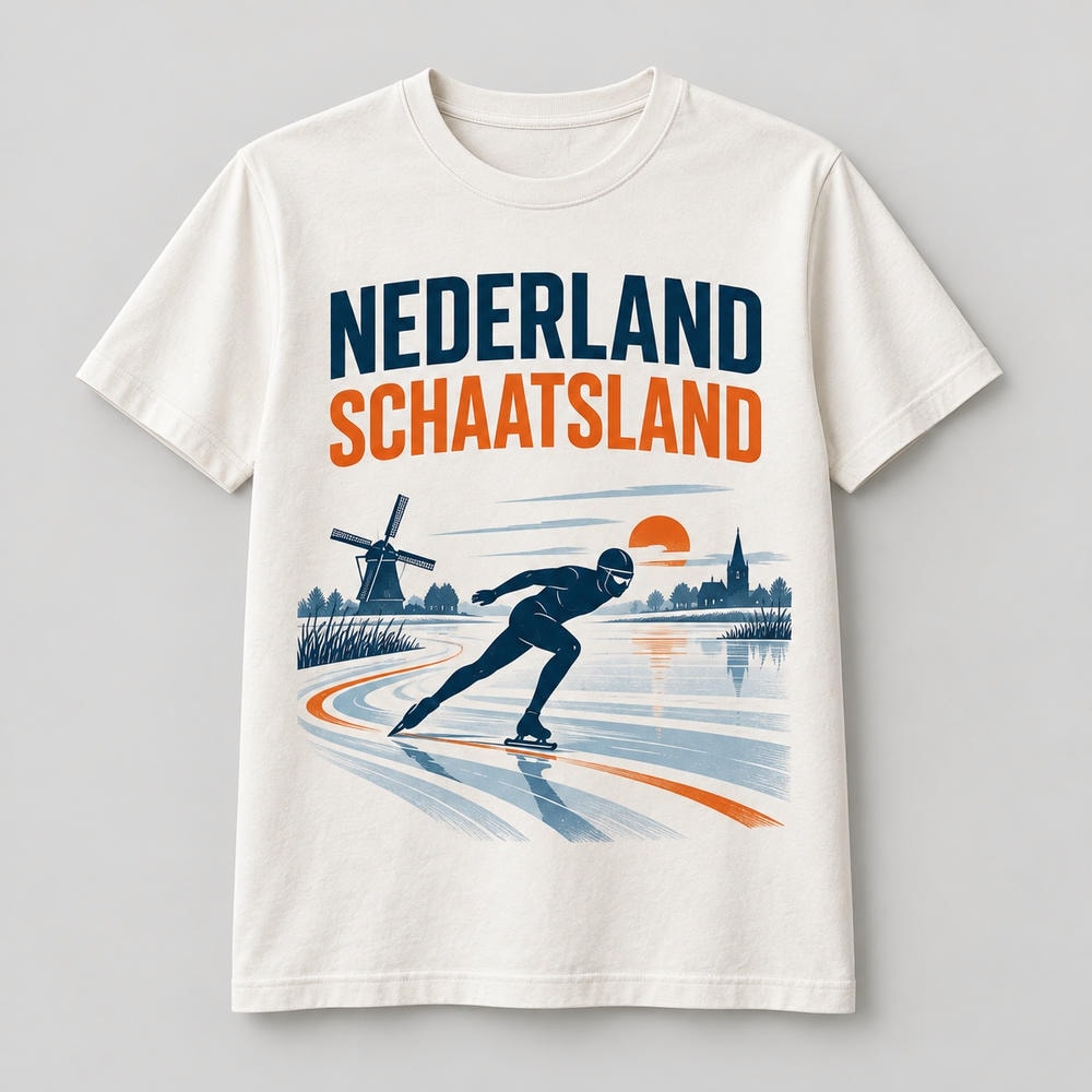 Nederland schaatsland — T Shirt