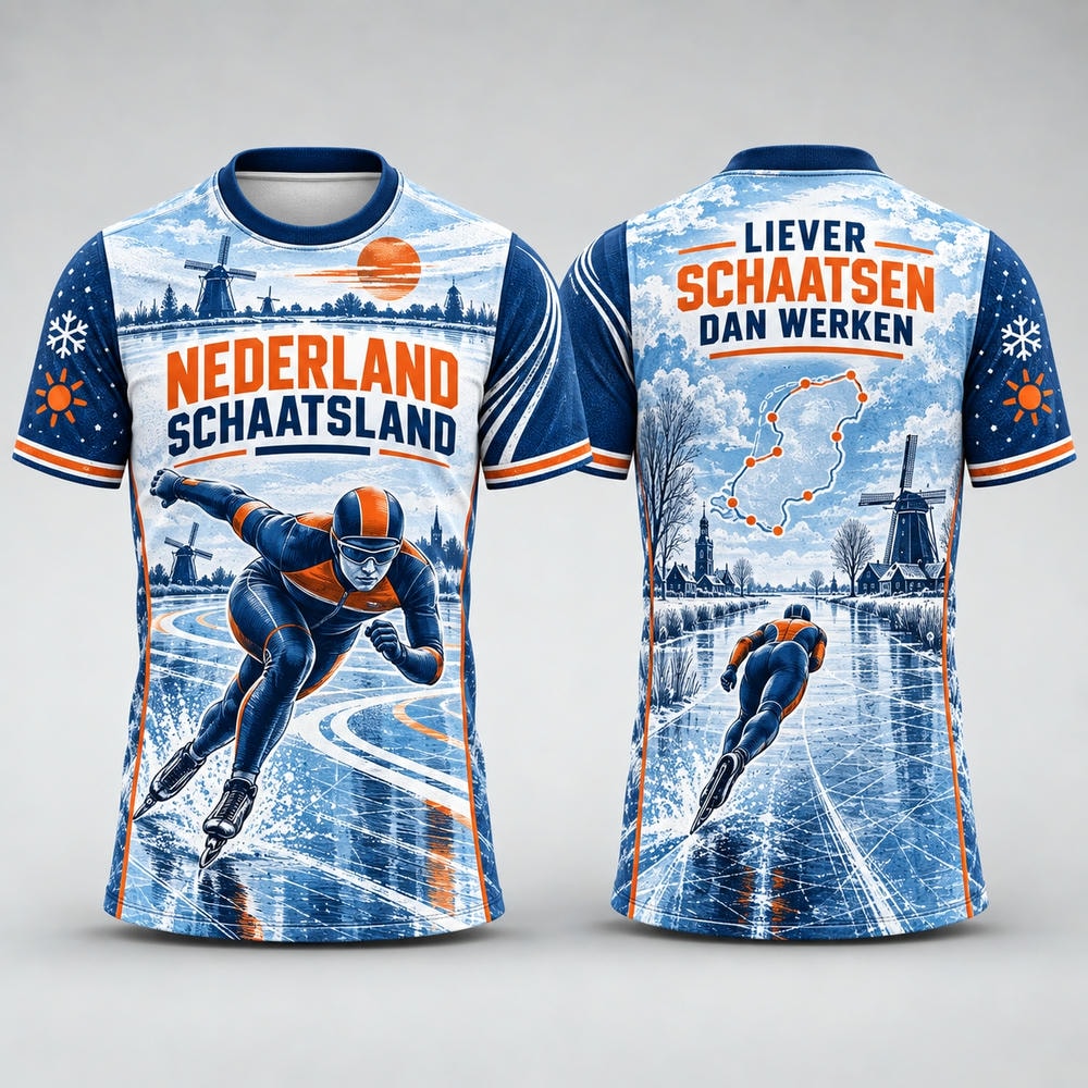 Nederland Schaatsland — T Shirt