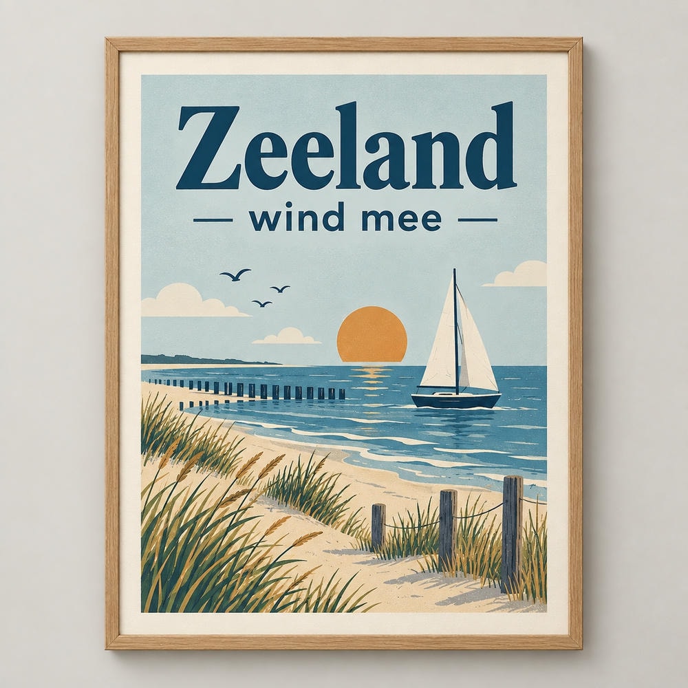 Zeeland — wind mee — Canvas