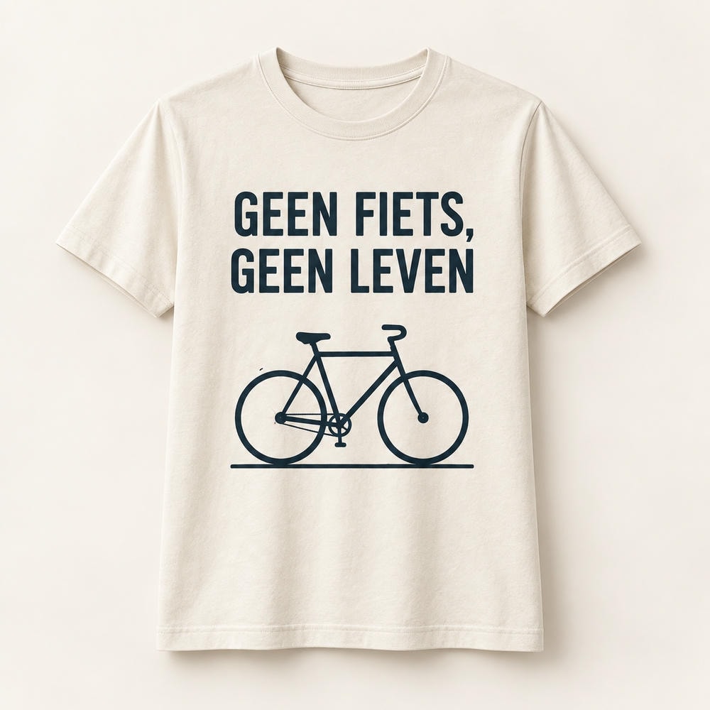 Geen fiets  geen leven — T Shirt