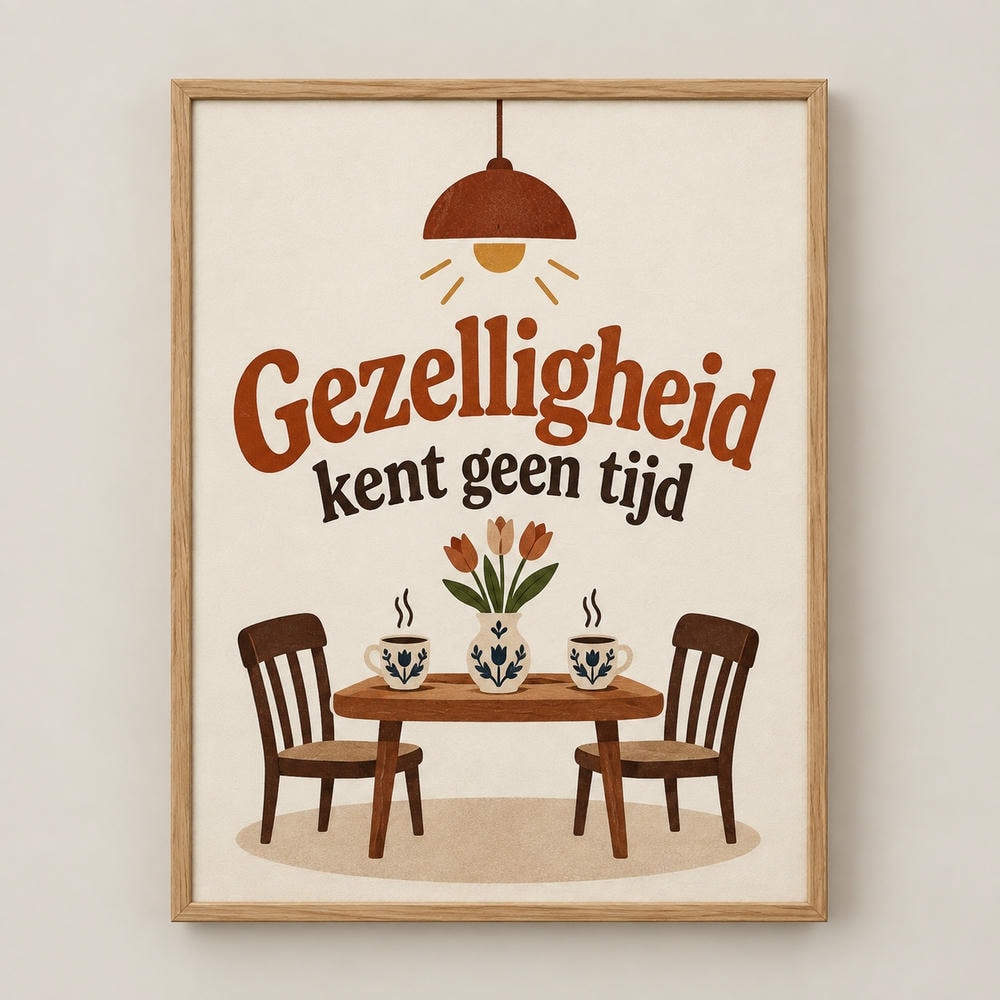Gezelligheid kent geen tijd — Canvas
