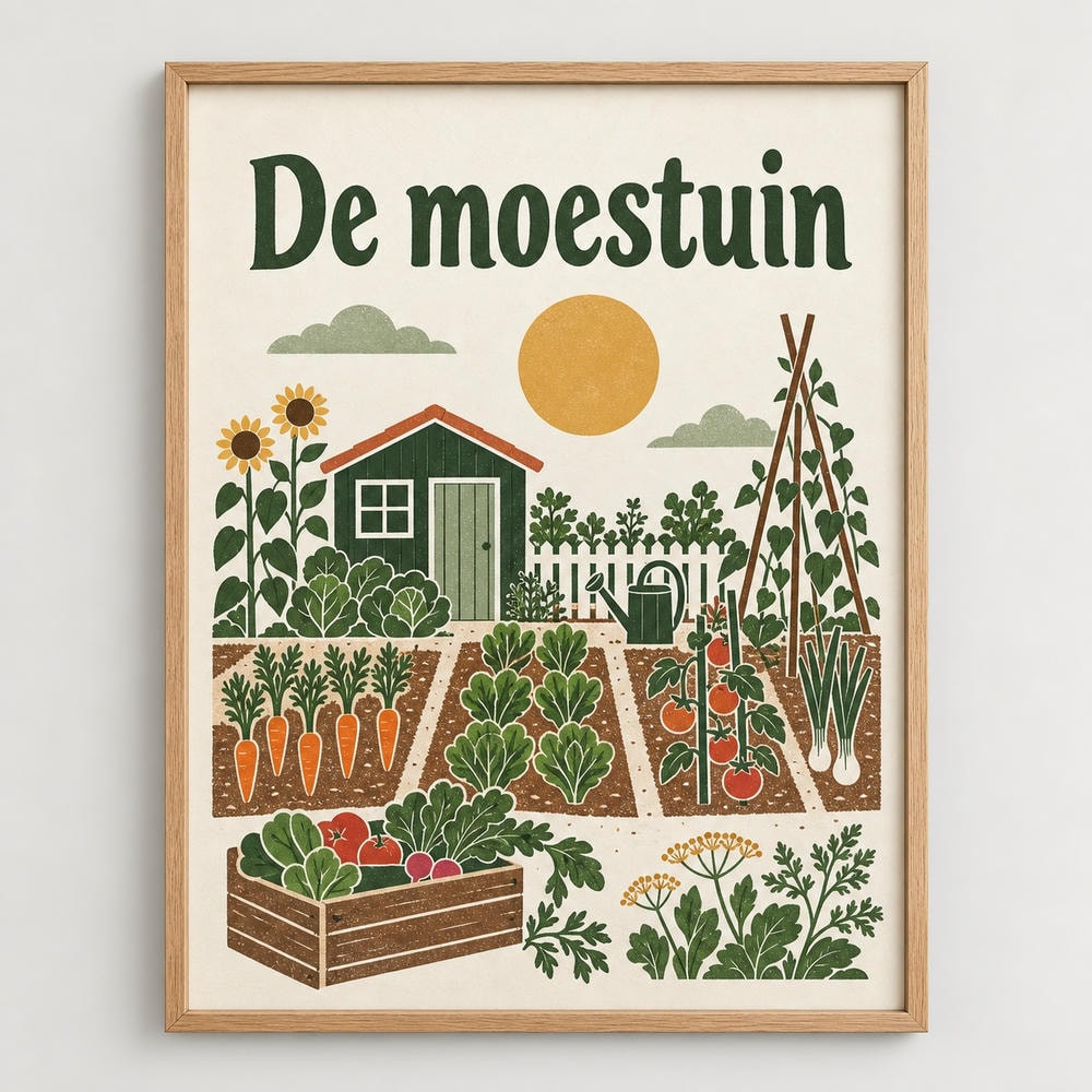 De moestuin Canvas