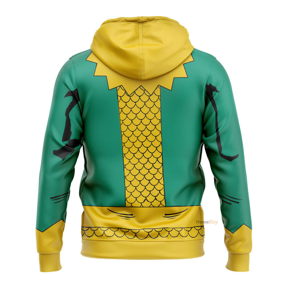 3D Comic Classic Loki Cosplay Costume Tropical Blue Yellow Hoodie Zip ...