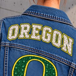 Oregon Ducks Denim Jacket - Collar Detail