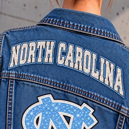 North Carolina Tar Heels Denim Jacket - Collar Detail