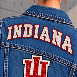 Indiana Hoosiers Denim Jacket - Collar Detail