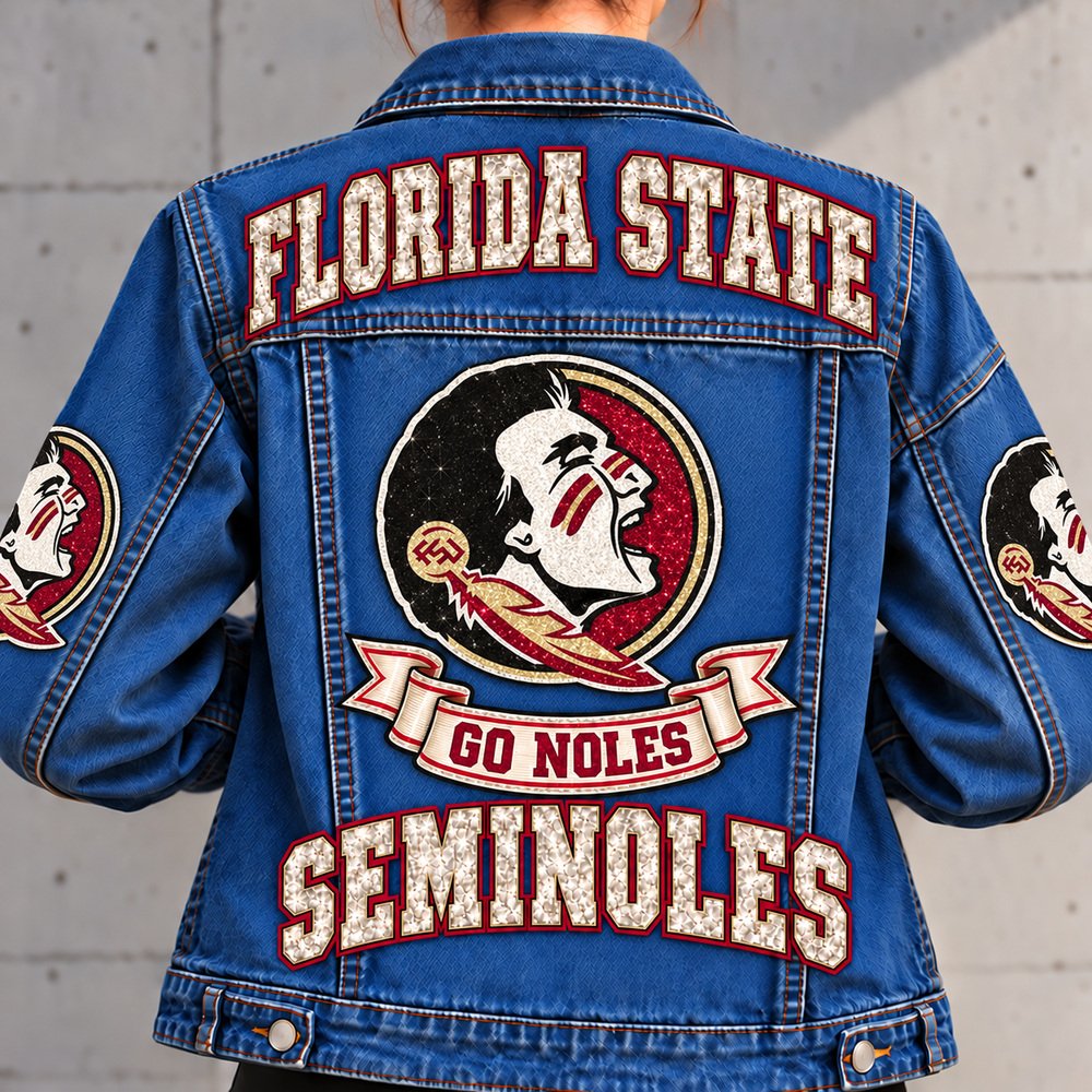 Florida State Seminoles Denim Jacket - Full Back View