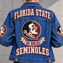 Florida State Seminoles Denim Jacket - Full Back View