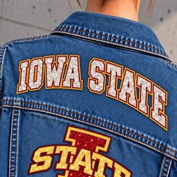 Iowa State Cyclones Denim Jacket - Collar Detail