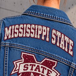Mississippi State Bulldogs Denim Jacket - Collar Detail