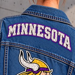 Minnesota Vikings Denim Jacket - Collar Detail