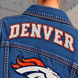 Denver Broncos Denim Jacket - Collar Detail