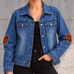 Cleveland Browns Denim Jacket - Front View