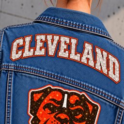 Cleveland Browns Denim Jacket - Collar Detail