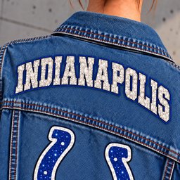 Indianapolis Colts Denim Jacket - Collar Detail
