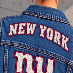 New York Giants Denim Jacket - Collar Detail