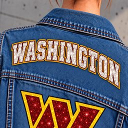 Washington Commanders Denim Jacket - Collar Detail