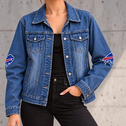 Buffalo Bills Denim Jacket - Front View