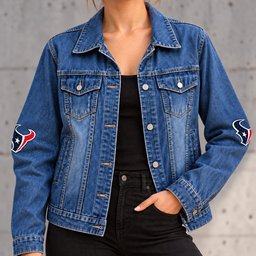 Houston Texans Denim Jacket - Front View