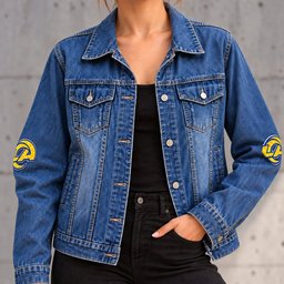 Los Angeles Rams Denim Jacket - Front View