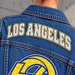 Los Angeles Rams Denim Jacket - Collar Detail