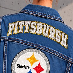 Pittsburgh Steelers Denim Jacket - Collar Detail