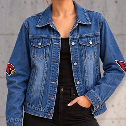 Arizona Cardinals Denim Jacket - Front View