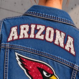 Arizona Cardinals Denim Jacket - Collar Detail
