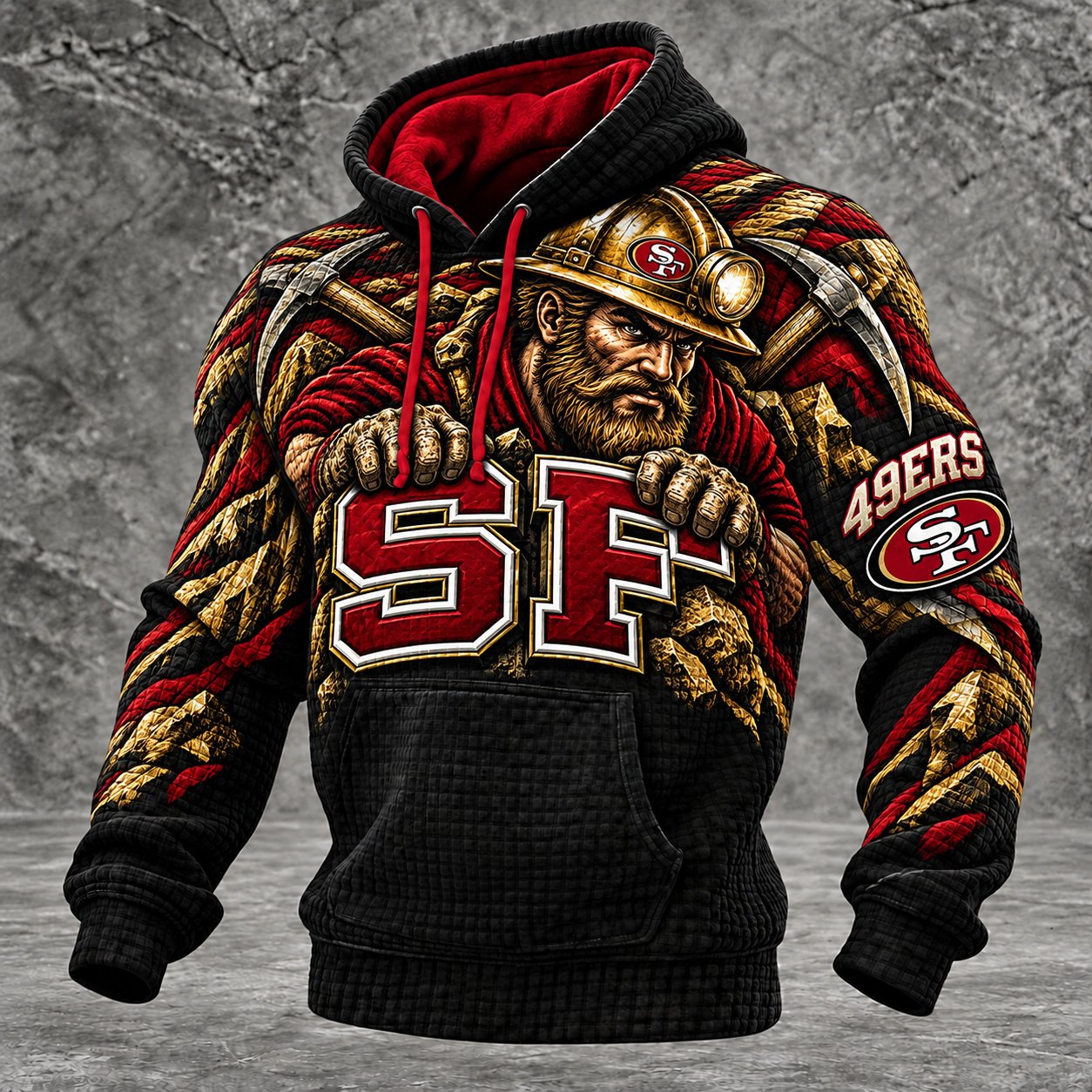 San Francisco 49ers Waffle Hoodie