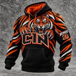 Cincinnati Bengals Waffle Hoodie
