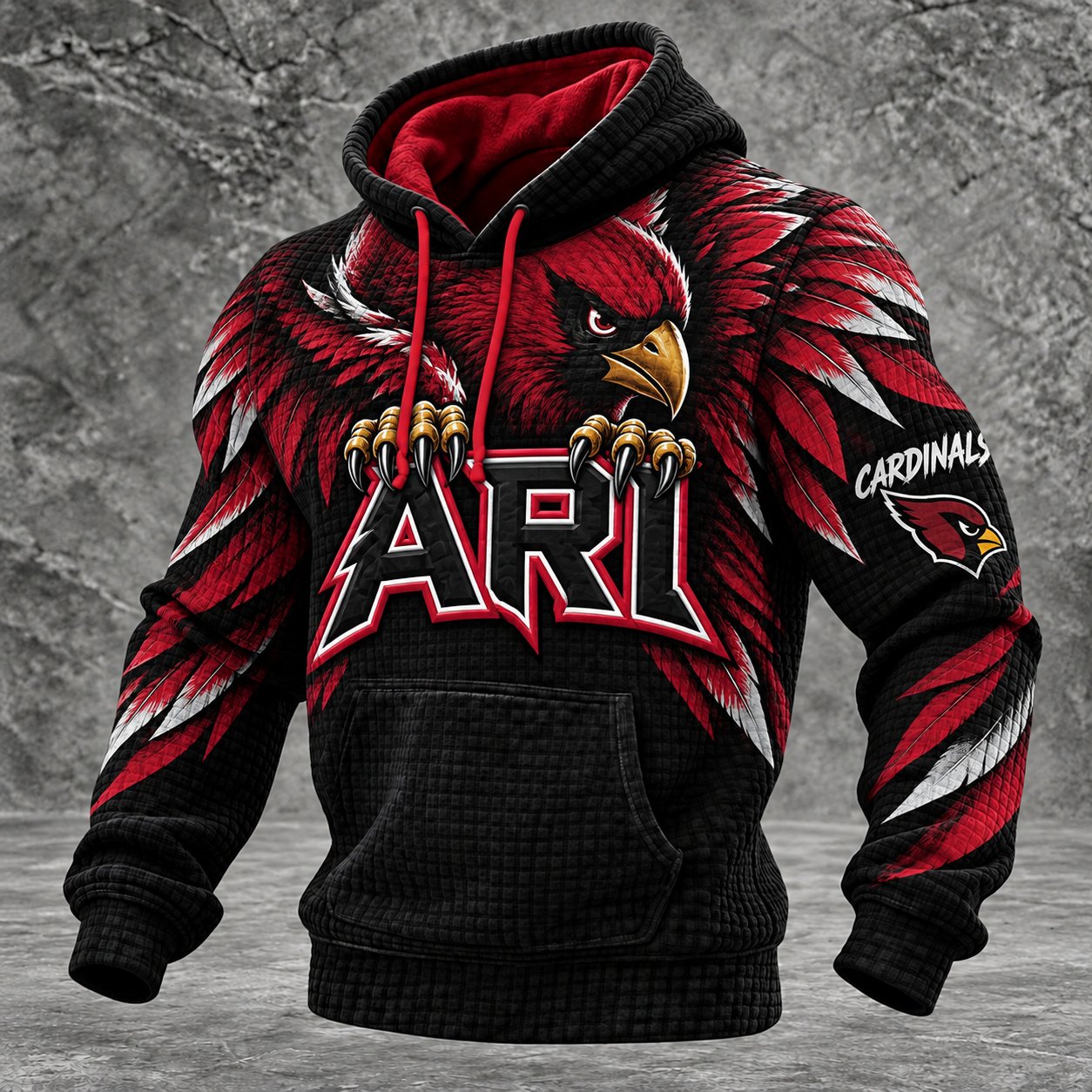 Arizona Cardinals Waffle Hoodie