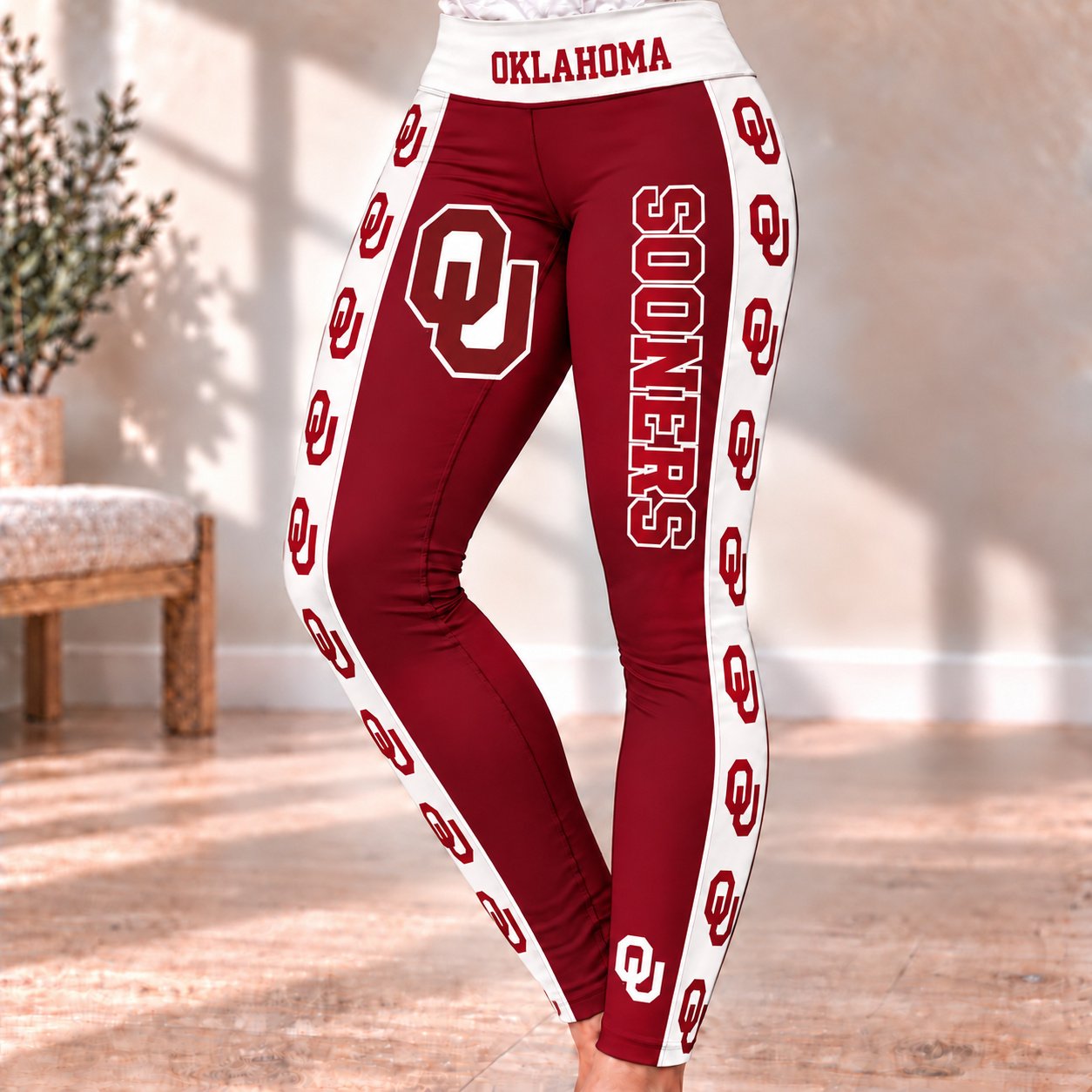 Oklahoma Sooners Women's Yoga Pants NKZ015