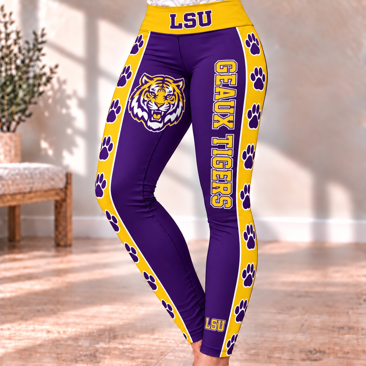 LSU Tigers Women's Yoga Pants NKZ015
