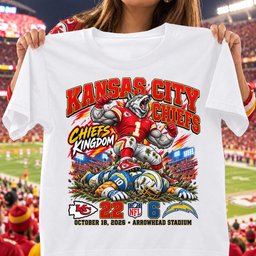 Kansas City Chiefs | 22-6 Win Over Los Angeles Chargers Game Day Shirt - White