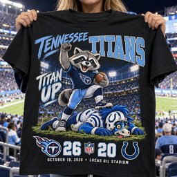Tennessee Titans | 26-20 Win Over Indianapolis Colts Game Day Shirt - Black