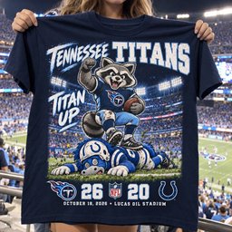 Tennessee Titans | 26-20 Win Over Indianapolis Colts Game Day Shirt - Navy