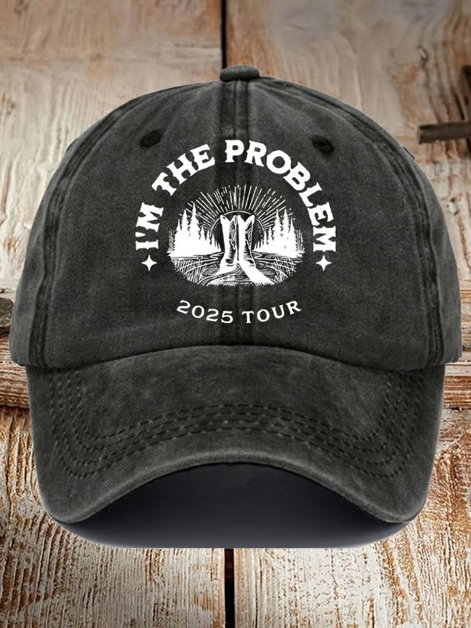 Unisex I‘m The Problem 2025 Tour Print Baseball Cap - Countryque