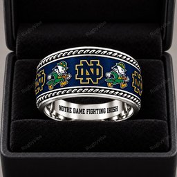 Notre Dame Fighting Irish Stainless Steel Jewelry Ring - Front