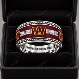 Washington Commanders Stainless Steel Jewelry Ring - Front