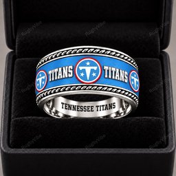 Tennessee Titans Stainless Steel Jewelry Ring - Front