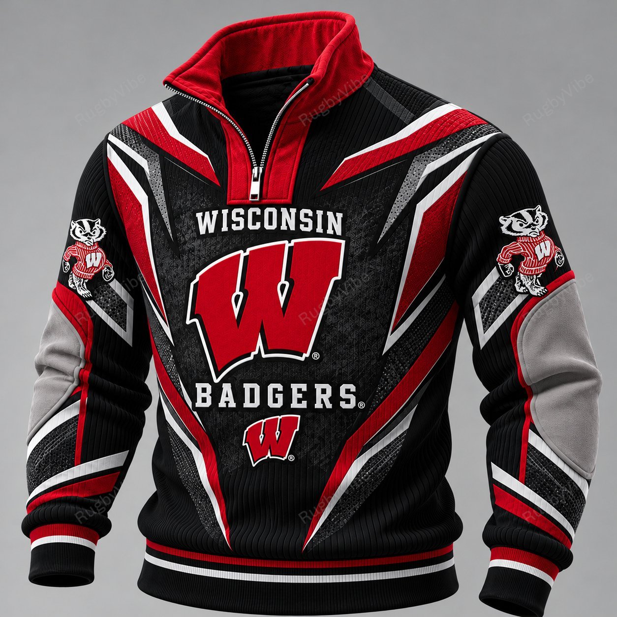 Wisconsin Badgers Furless Collar Sweatshirt