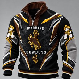 Wyoming Cowboys Furless Collar Sweatshirt