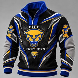 Pitt Panthers Furless Collar Sweatshirt
