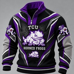 TCU Horned Frogs Furless Collar Sweatshirt