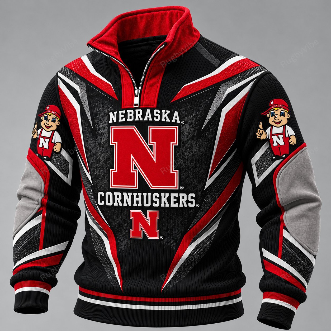 Nebraska Cornhuskers Furless Collar Sweatshirt