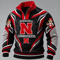 Nebraska Cornhuskers Furless Collar Sweatshirt