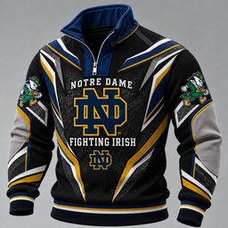 Notre Dame Fighting Irish Furless Collar Sweatshirt
