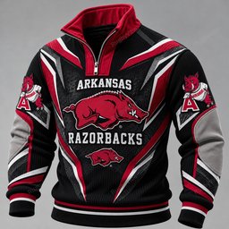 Arkansas Razorbacks Furless Collar Sweatshirt