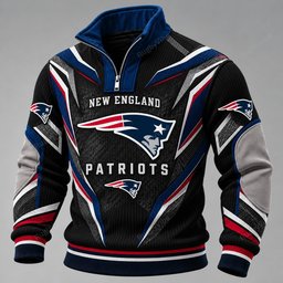 New England Patriots Furless Collar Sweatshirt