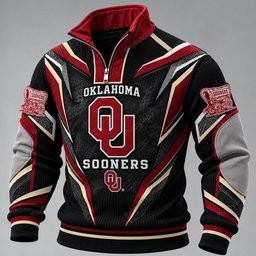 Oklahoma Sooners Furless Collar Sweatshirt